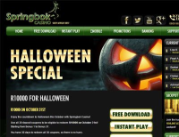 R1,331 Bonus Halloween Gift at Springbok Casino